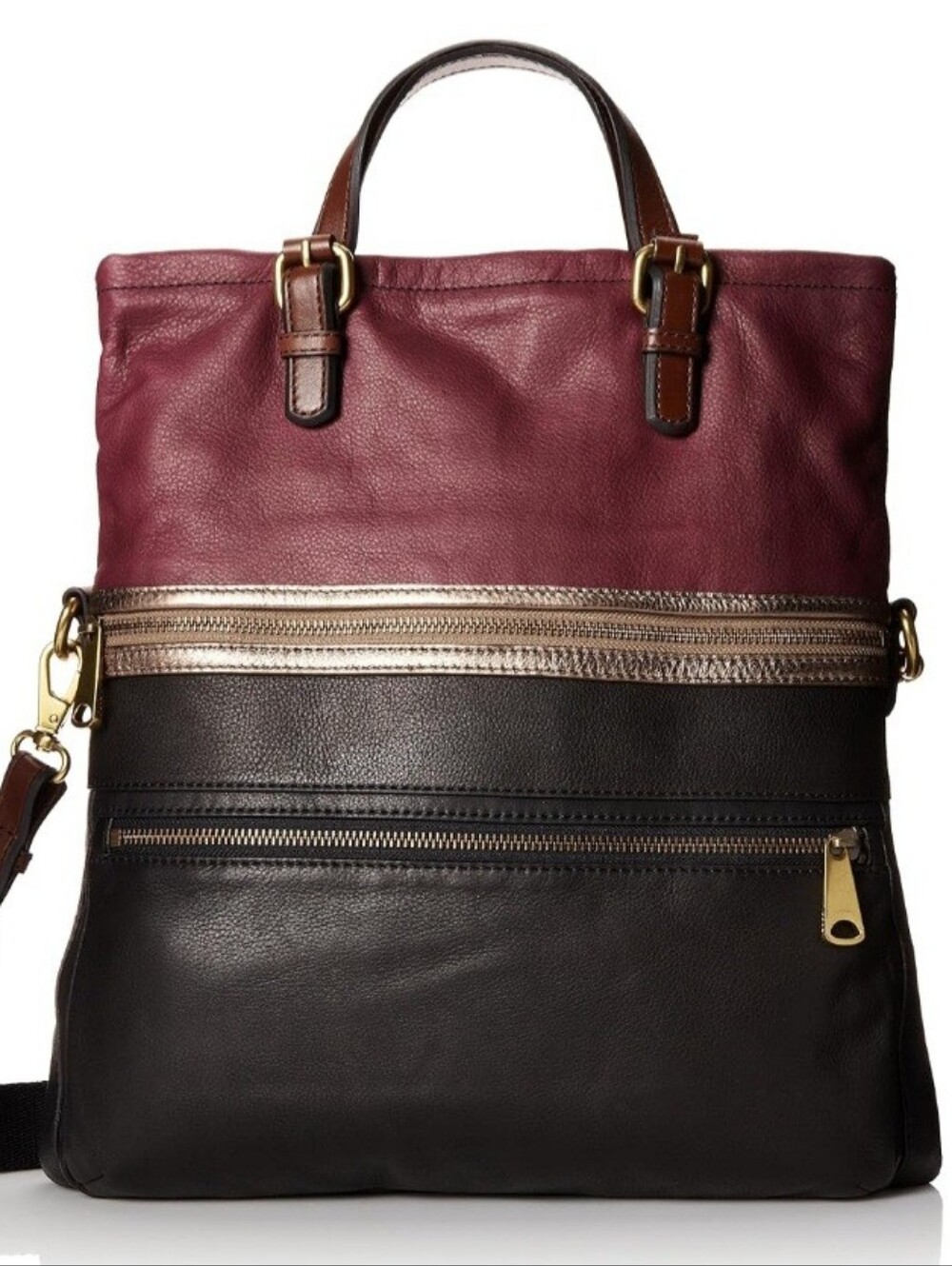 Fossil Explorer Foldover Tote Bag